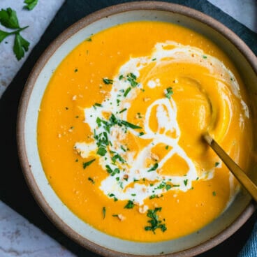 Vegan butternut squash soup