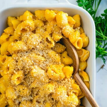 Butternut squash mac and cheese