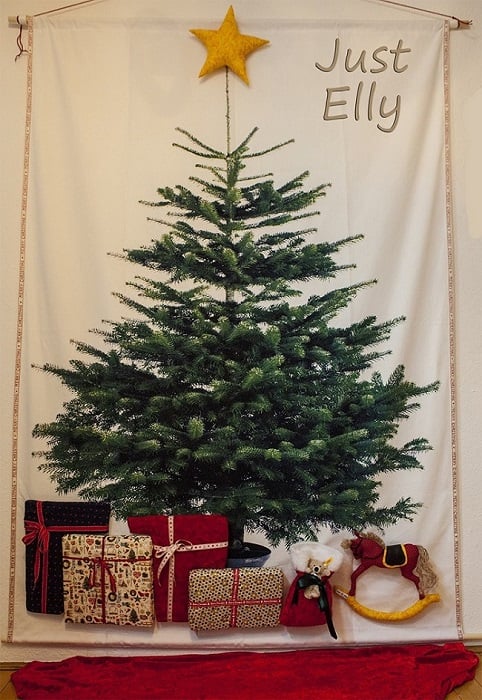 IKEA Christmas Tree fabric with presents