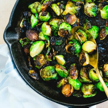 Fried Brussels sprouts