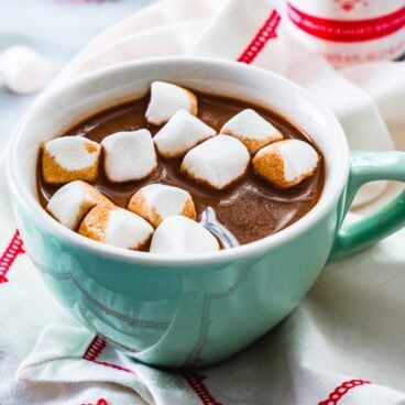 Peppermint hot chocolate