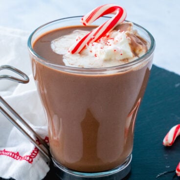 Peppermint Schnapps hot chocolate