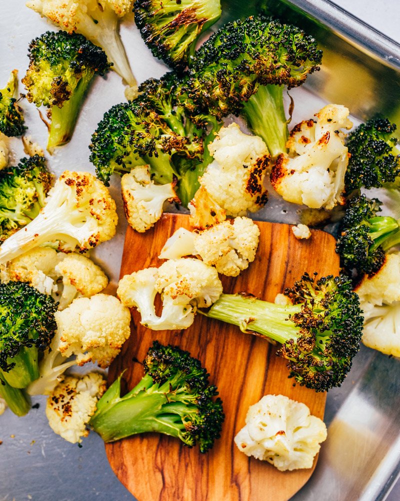 Roasted Broccoli and Cauliflower