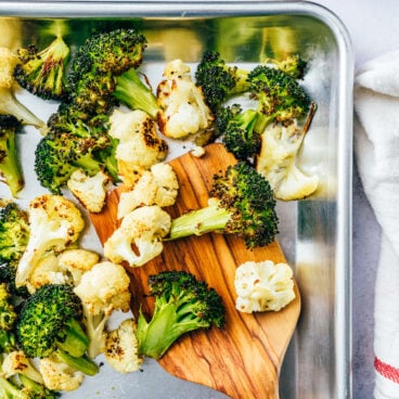 Roasted Broccoli and Cauliflower