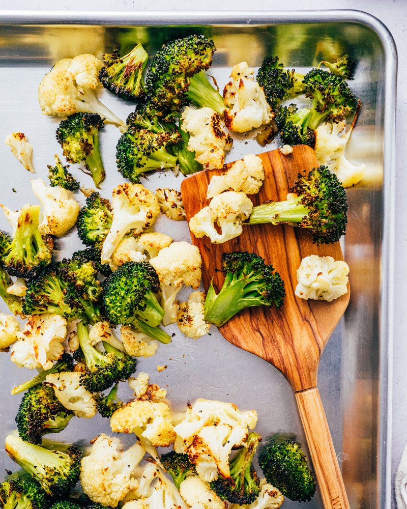 Roasted Broccoli and Cauliflower