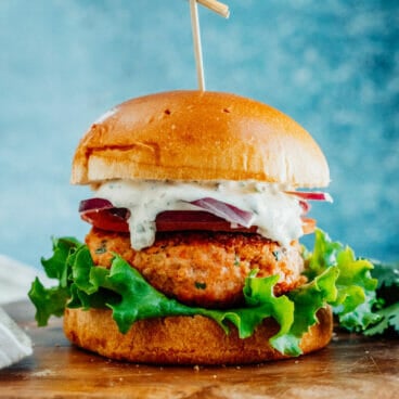 Salmon burger recipe