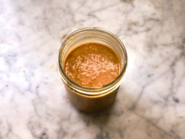 Spicy Sesame Dressing in a Jar