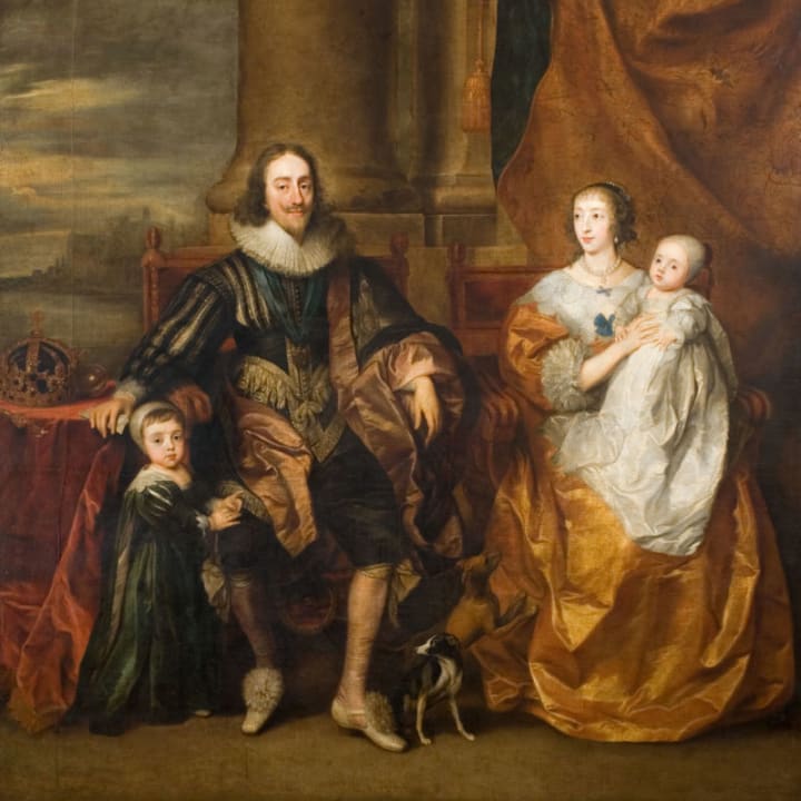 Henrietta Maria, King Charles I, King Charles II, Mary, Princess Royal